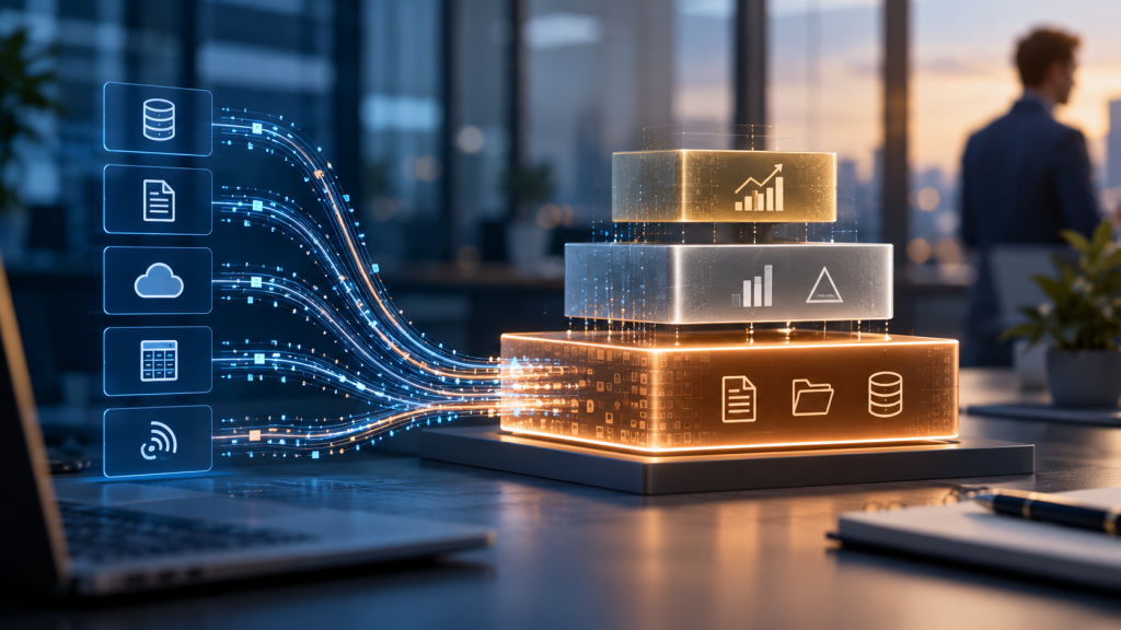 flujo de datos hacia la arquitectura medallón